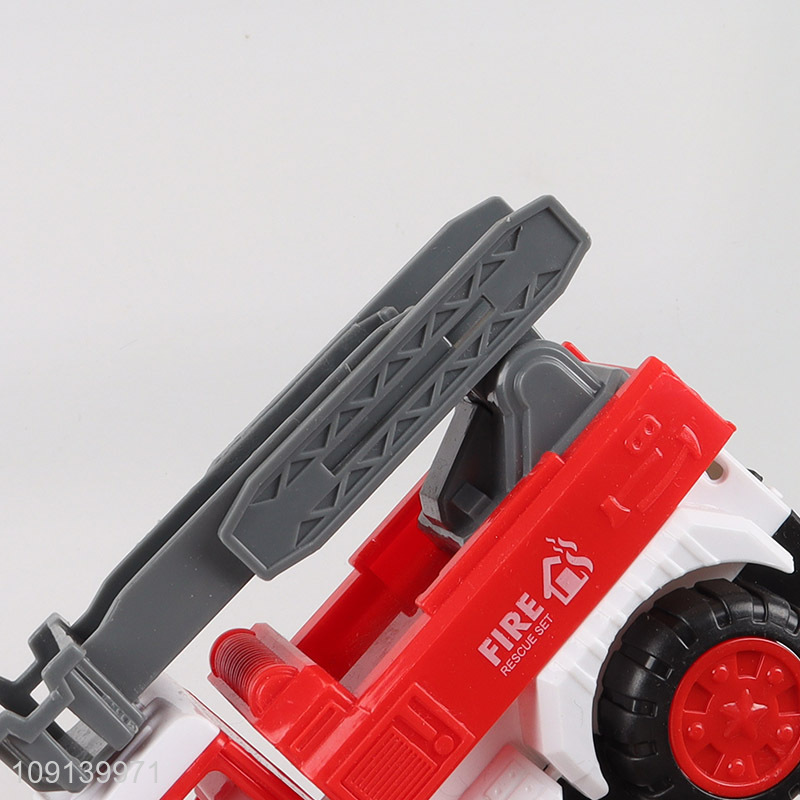 China wholesale inertia fire engine truck toys for children