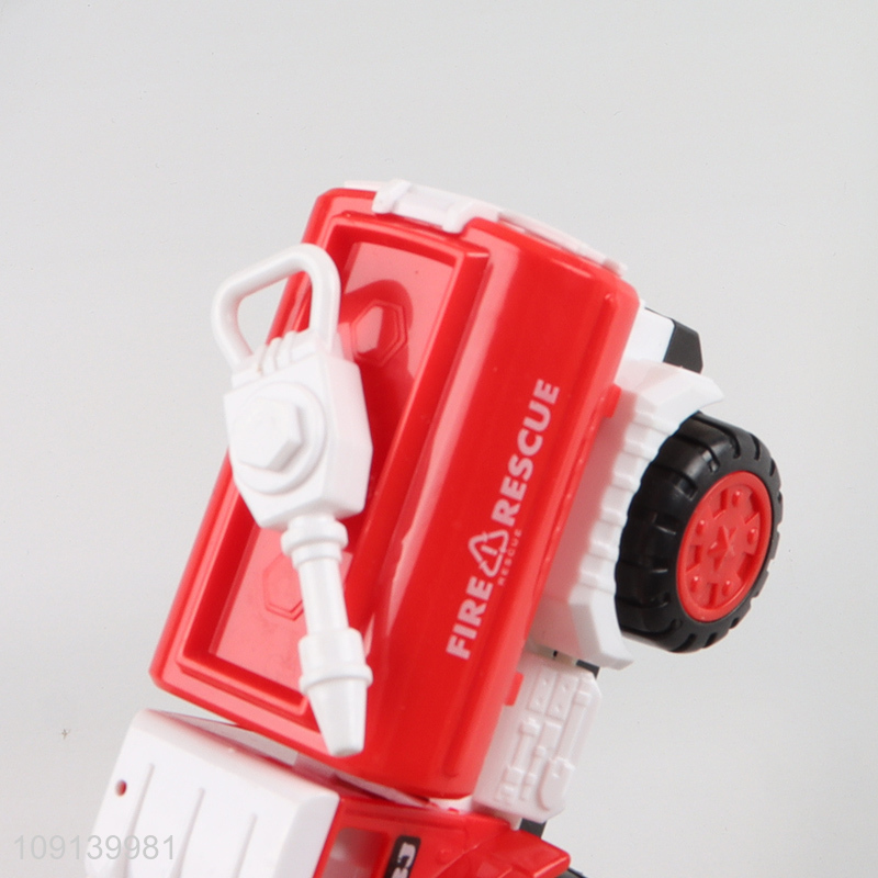 Factory wholesale children inertia rescue truck toys for children