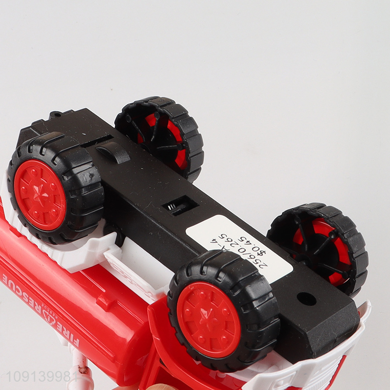 Factory wholesale children inertia rescue truck toys for children