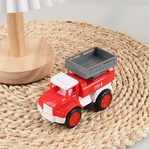 Low price children boys inertia rescue truck toys fire engine truck toys