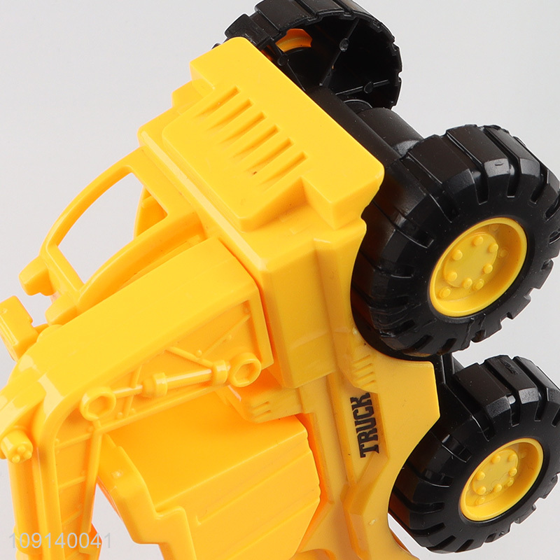 Hot selling truck model toys inertial excavator truck toys for kids