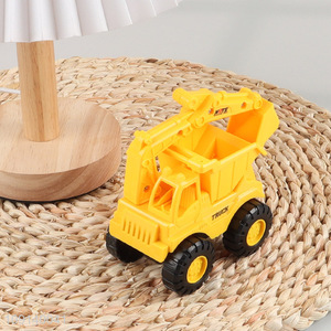 Hot selling truck model toys inertial excavator truck toys for kids