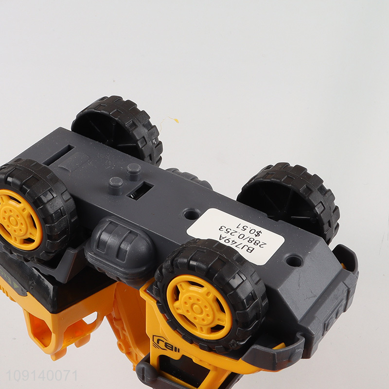 Low price creative kids boys inertia engineering truck toys