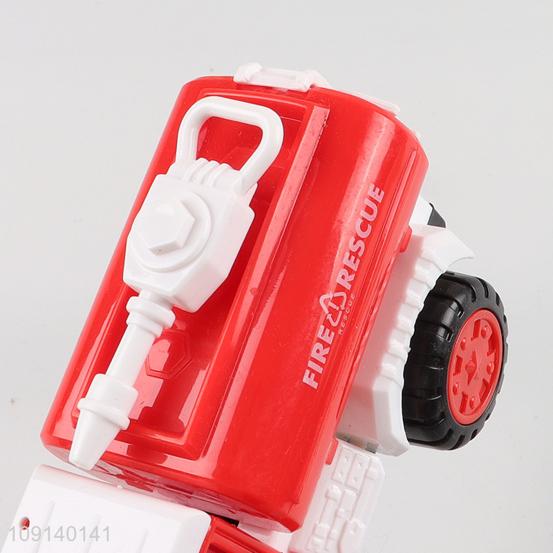 Factory price children inertia fire rescue truck toys for sale