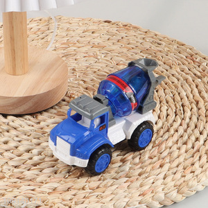 Hot selling plastic friction engineering excavator truck toys