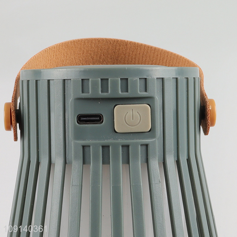 Hot items portable LED flame light camping lights with handle