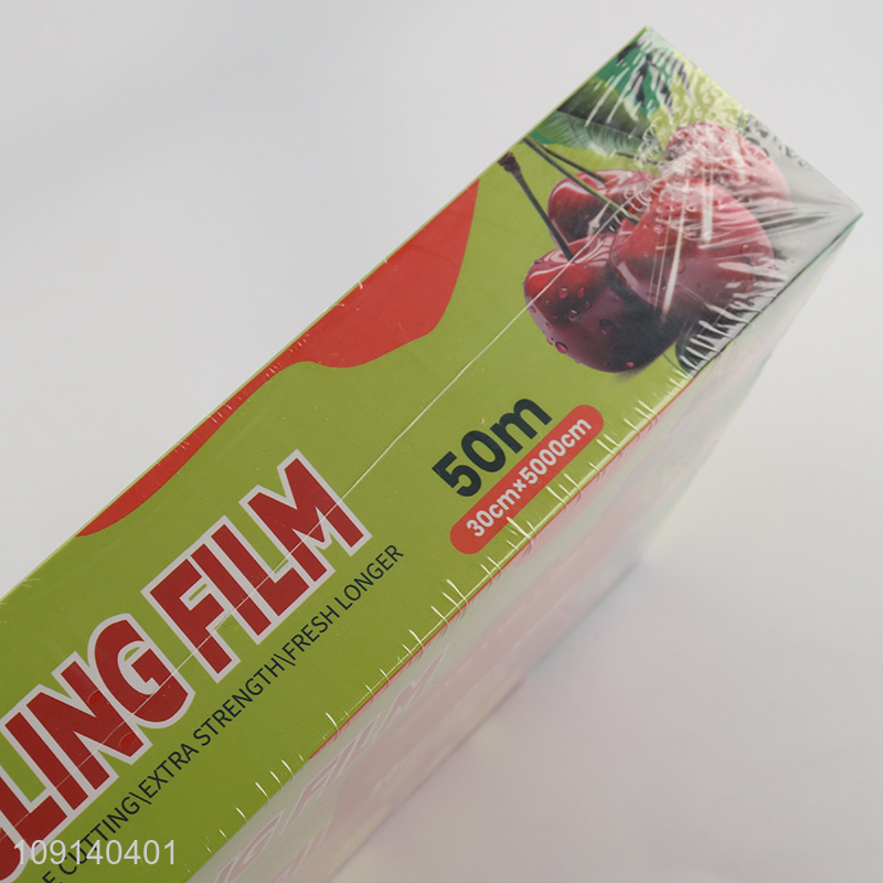 Factory Price 3 Rolls 30cm*50m Clear Cling Film Plastic Food Wrap