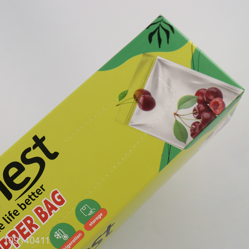 High Quality 15 Packs PE Food Storage Ziplock Bags Reusable Zipper Bags