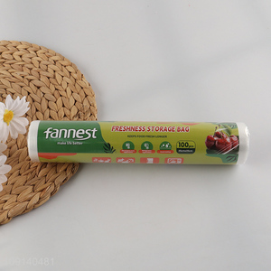 China Wholesale 100 Pieces PE Food Storage Bags Fresh-Keeping Bags