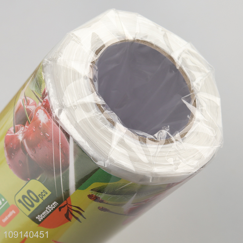 China Imports 100 Pieces PE Food Storage Bags Fresh-Keeping Bags