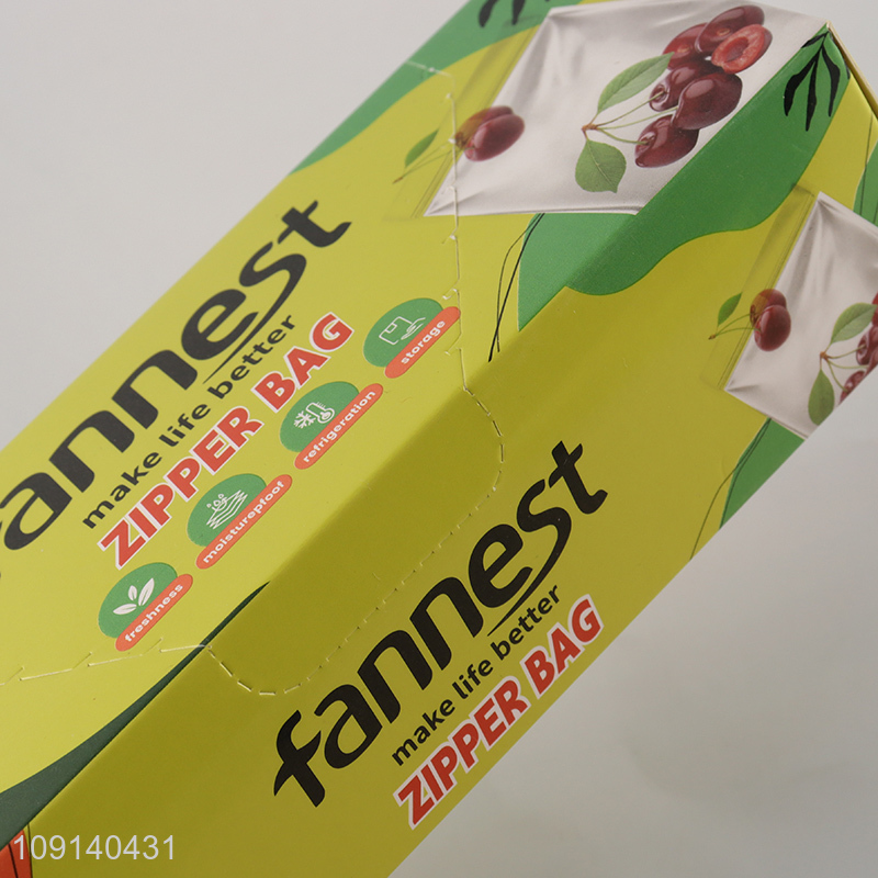 New Product 30 Packs PE Food Storage Ziplock Bags Reusable Zipper Bags