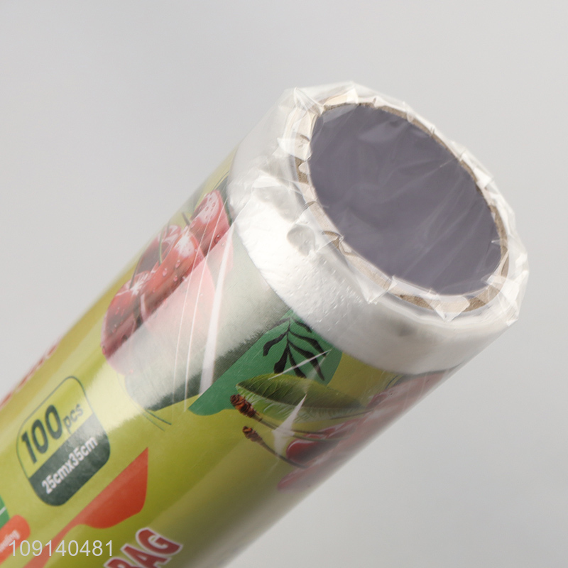 China Wholesale 100 Pieces PE Food Storage Bags Fresh-Keeping Bags