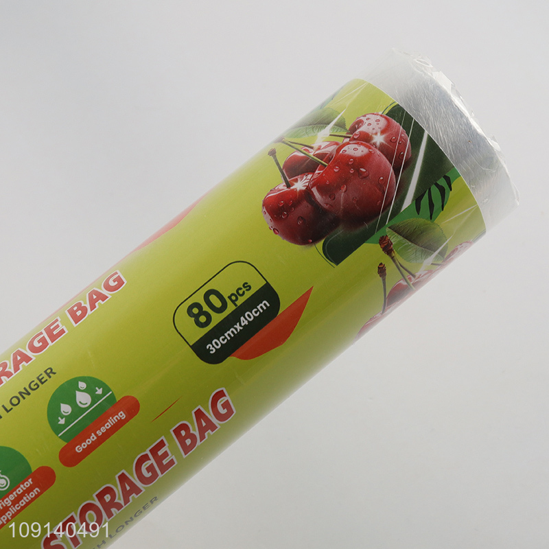 Factory Price 80 Pieces PE Food Storage Bags Fresh-Keeping Bags