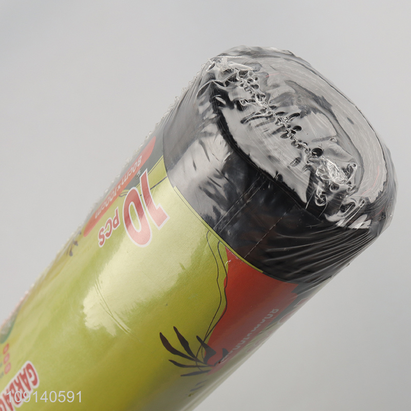 High Quality 10 Pieces 80*100cm 120L Drawstring Garbage Bags for Kitchen