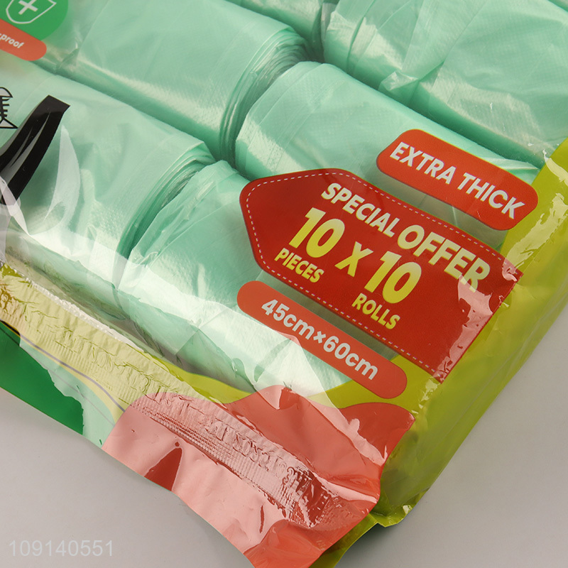 Factory Supply 100 Pieces 45X60cm Garbage Bags Vest Type Garbage Bags
