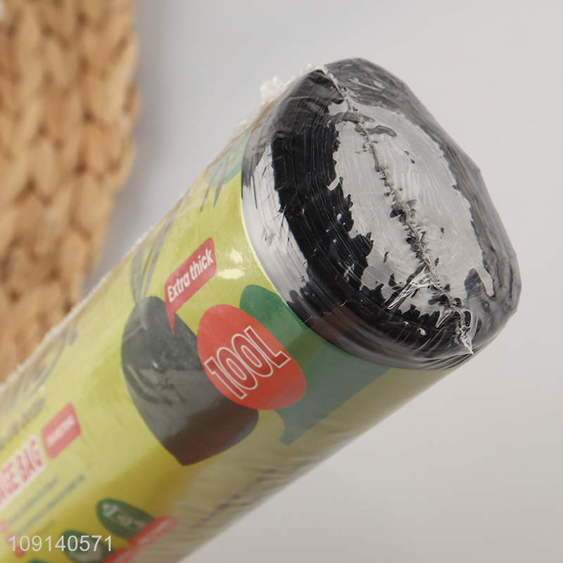 Wholesale 10 Pieces 75X90cm 100L Garbage Bags Drawstring Garbage Bags