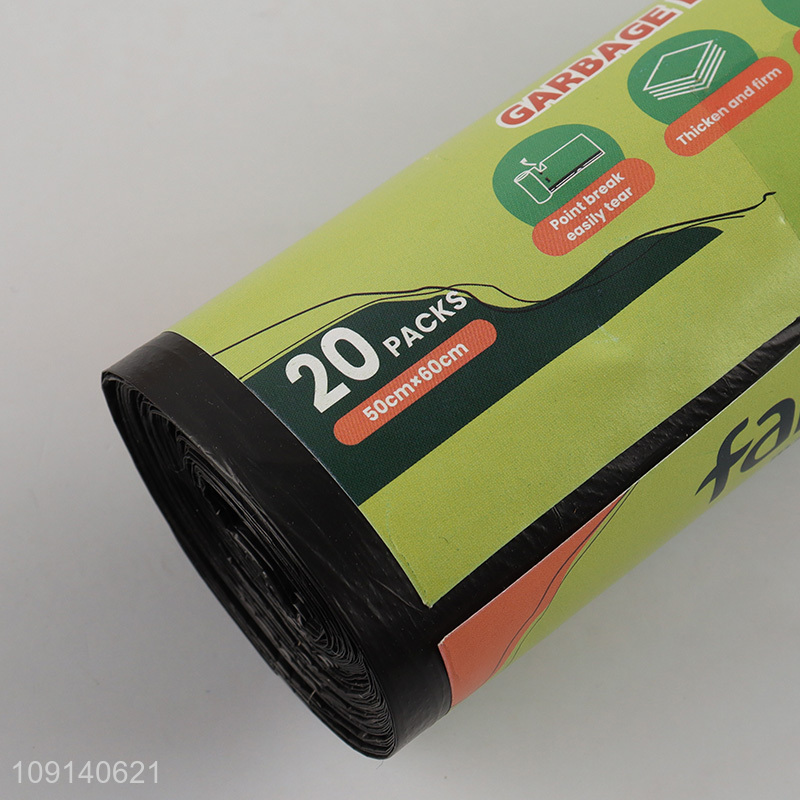 Good Quality 20 Packs 50*60cm Flat Top Garbage Bags for Home Office