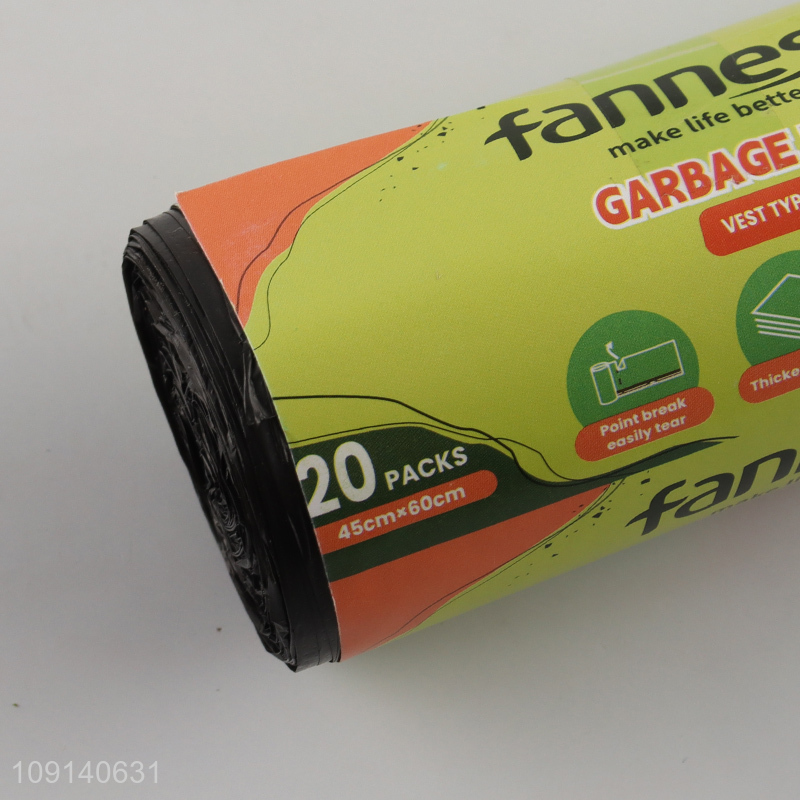 China Imports 20 Packs 45*60cm Vest Type Garbage Bags Trash Bags