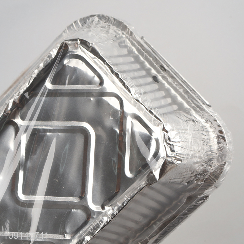 Good Quality 6 Pieces Disposable Aluminum Foil Pans with Paper Lids