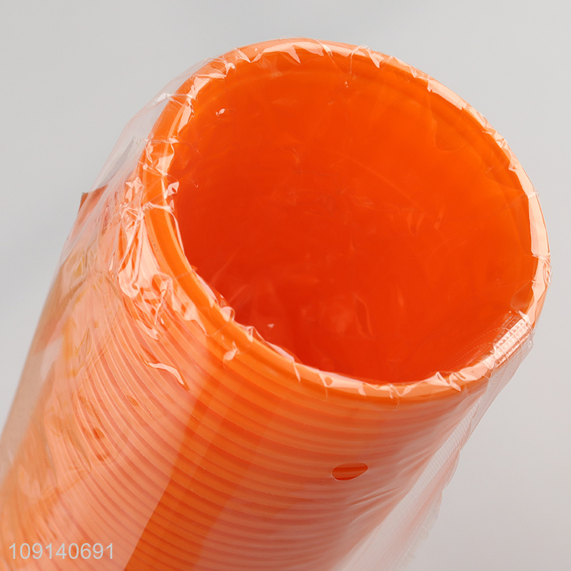 Hot Selling 50 Pieces 250ml Colorful Disposable Plastic Water Cups