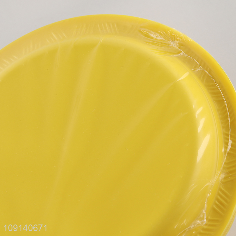 Factory Price 10PCS 7 9 Inch Round Colorful Disposable Plastic Plates