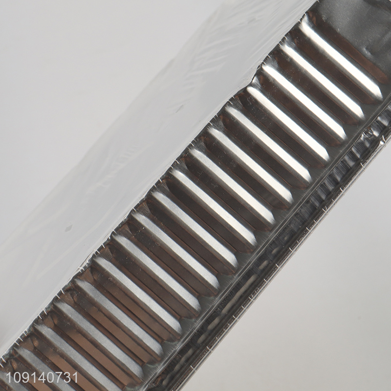 Factory Supply 3 Pieces Disposable Aluminum Foil Pans with Paper Lids