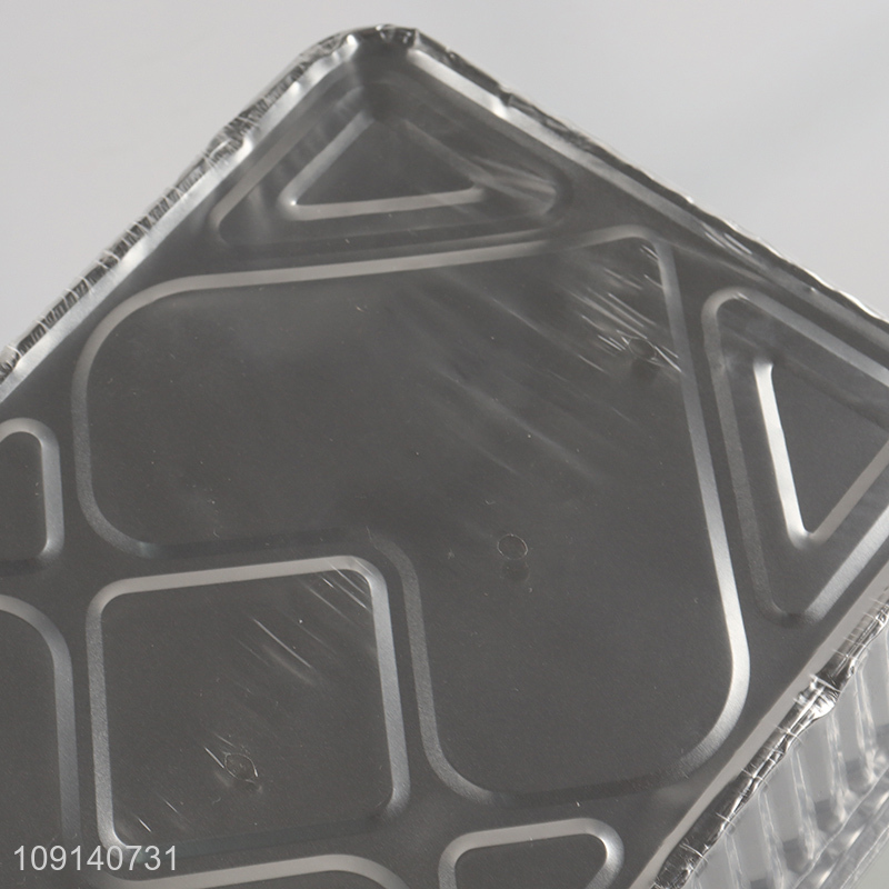 Factory Supply 3 Pieces Disposable Aluminum Foil Pans with Paper Lids