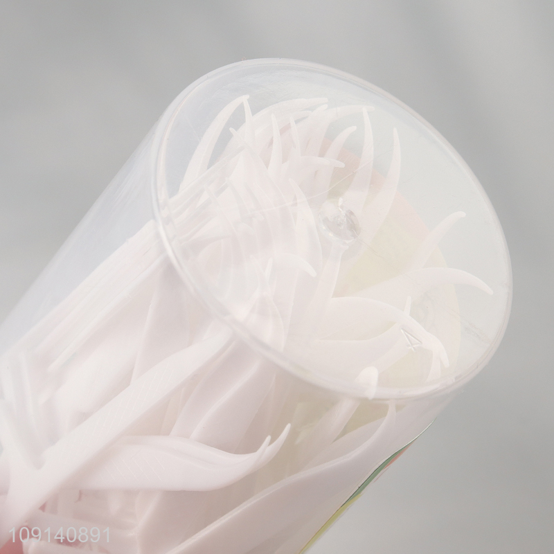 Good Quality 40+10 Pcs Disposable Dental Floss Picks for Teeth Cleaning