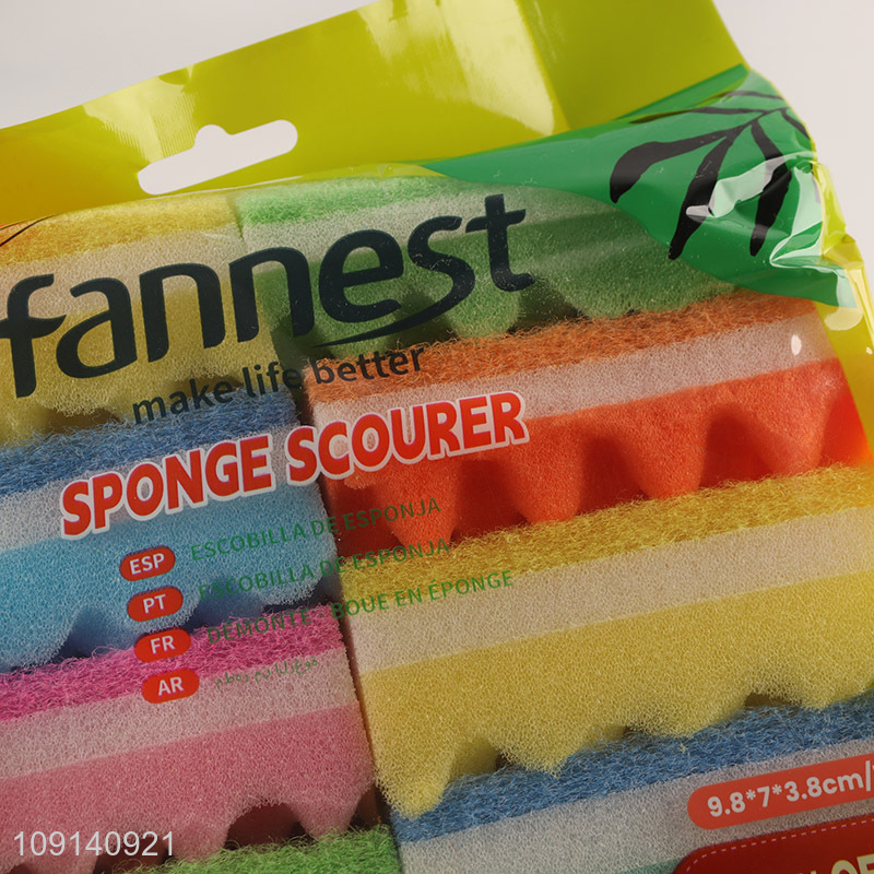 High Quality 10-Pack Kitchen Cleaning Sponges for Washing Dishes Pots Pans