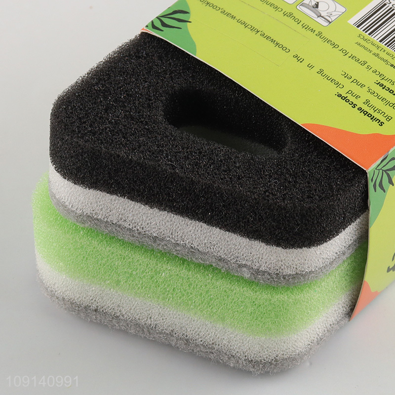 China Supplier 2-Pack Heavy Duty Scrub Sponges Dishwashing Sponges for Kitchen