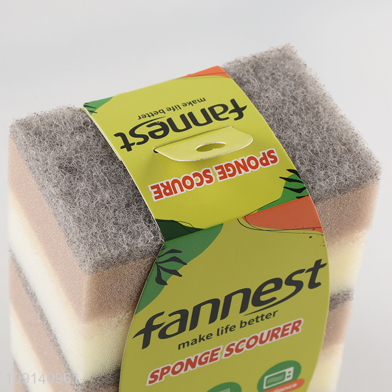 Factory Price 5-Pack Durable Cleaning Sponges Multipurpose Sponge Scourers