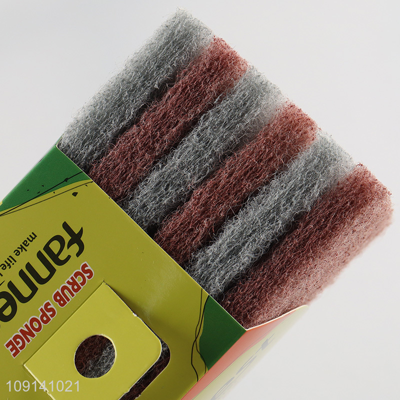 China Imports 6 Packs Heavy Duty Scouring Pads Multipurpose Scrub Pads