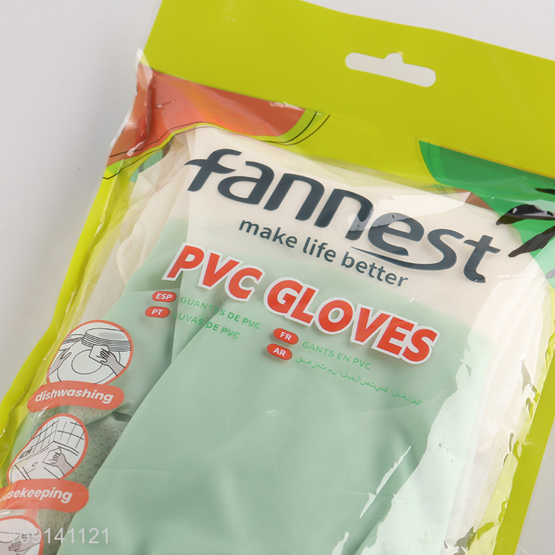 Hot Selling 3 Pairs Pvc Household Gloves Multi-Purpose Cleaning Gloves