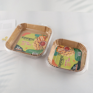 Factory Price 30 Pieces Square Non-Stick Waterproof Air Fryer Paper Liners