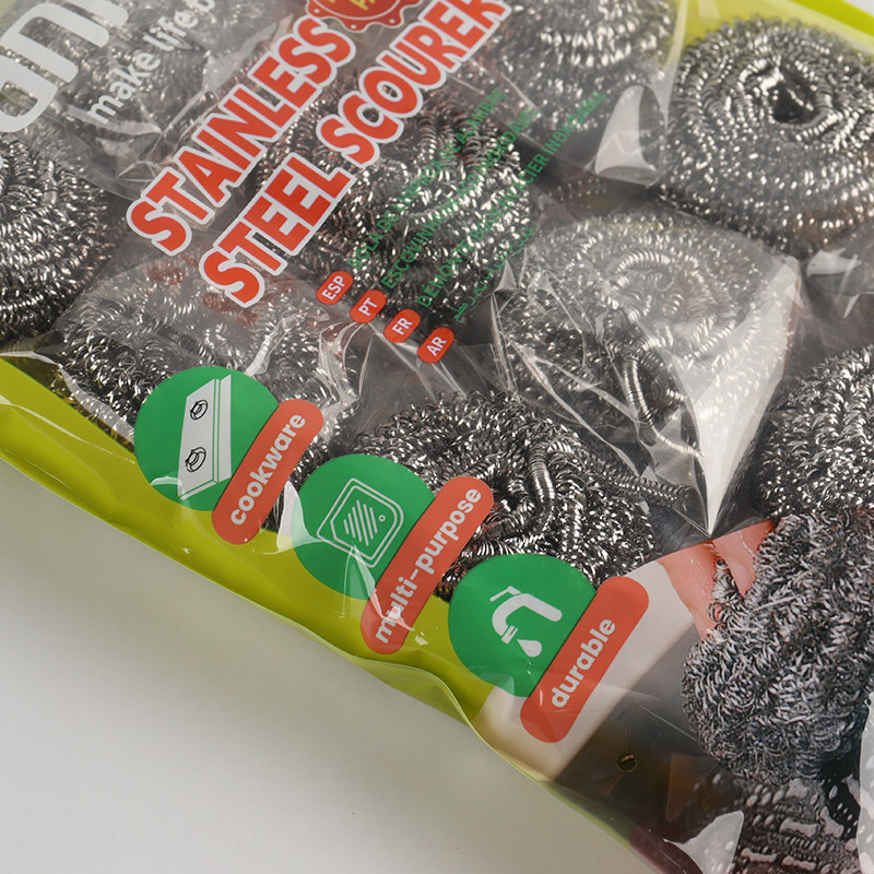 New Product 12 Packs Heavy Duty Steel Wool Scrubbers for Cleaning