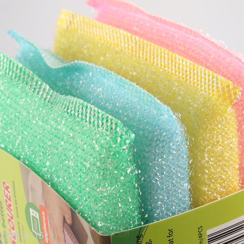 New Product 4 Pieces Durable Scrub Sponges Dish Sponges for Cleaning