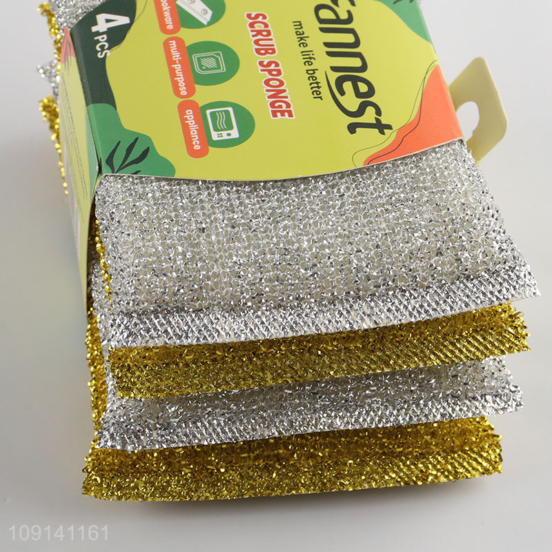 Good Quality 4 Pieces Scrub Sponges Dish Sponges for Pots Pans Dishes