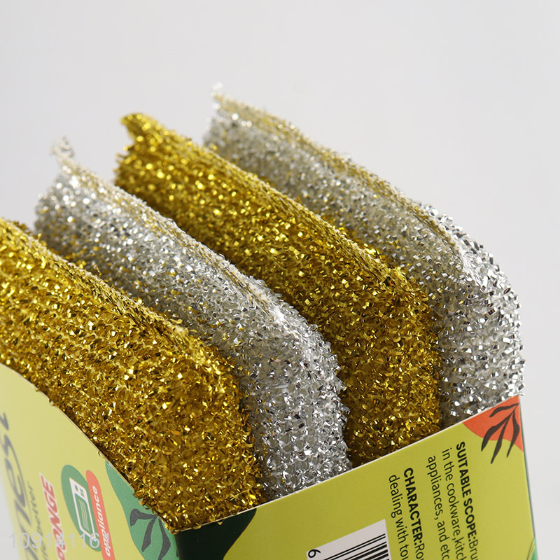 Good Quality 4 Pieces Scrub Sponges Dish Sponges for Pots Pans Dishes