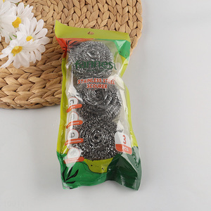 Factory Direct Sale 3 Packs Multipurpose Heavy Duty Steel Wool Scrubbers