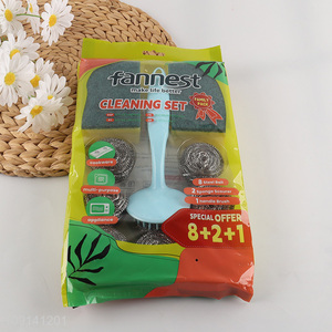 High Quality 11 Pieces Steel Wool Scrubbers Dish Sponge Set for Cleaning