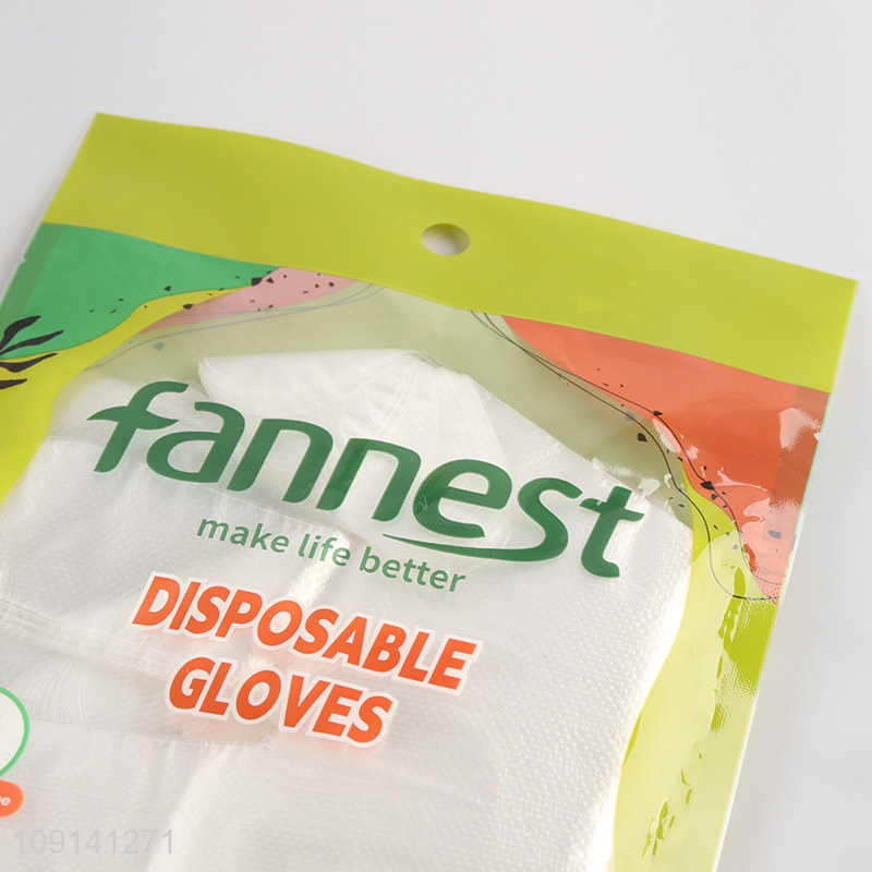 Online Wholesale 50 Pieces Latex Free Plastic Food Safe Disposable Gloves