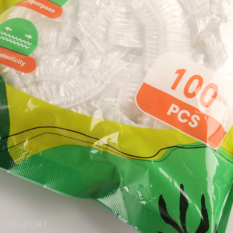 Wholesale 100PCS Disposable Plastic Bowl Covers Elastic Plastic Wrap Food Covers