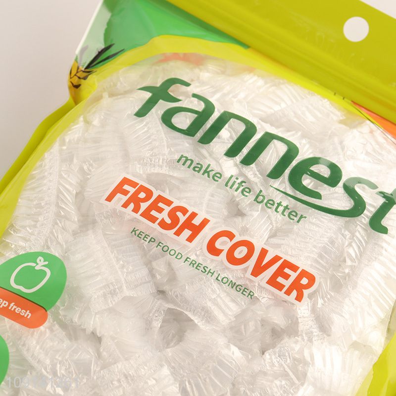 Wholesale 100PCS Disposable Plastic Bowl Covers Elastic Plastic Wrap Food Covers