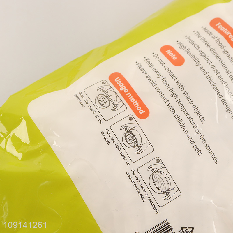 Wholesale 100PCS Disposable Plastic Bowl Covers Elastic Plastic Wrap Food Covers