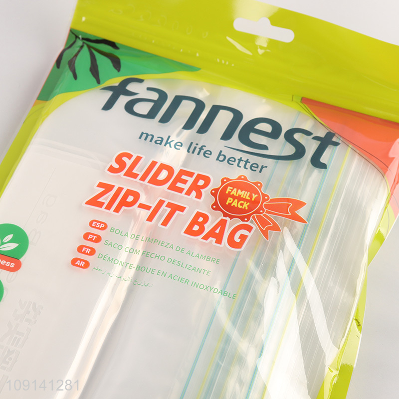 New Product 25 Pieces Food Storage Ziplock Bags Plastic Freezer Bags