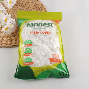 Wholesale 100PCS Disposable Plastic Bowl Covers Elastic Plastic Wrap Food Covers