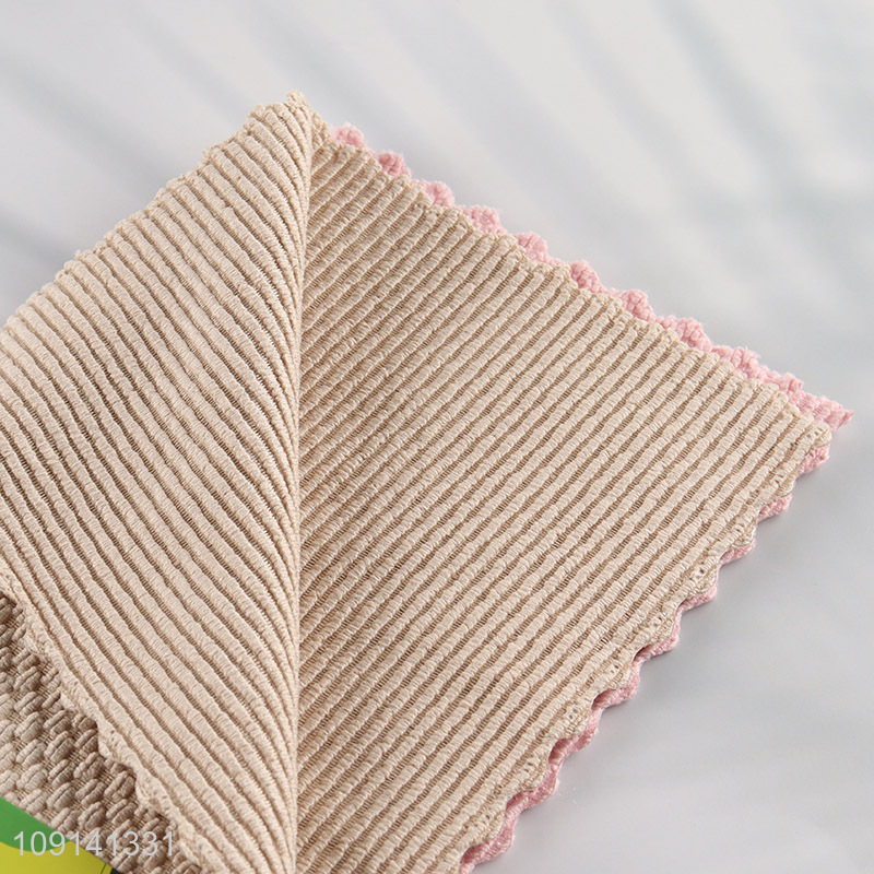 Hot Selling 2PCS Microfiber Dish Cloths Quick Drying Cleaning Towels