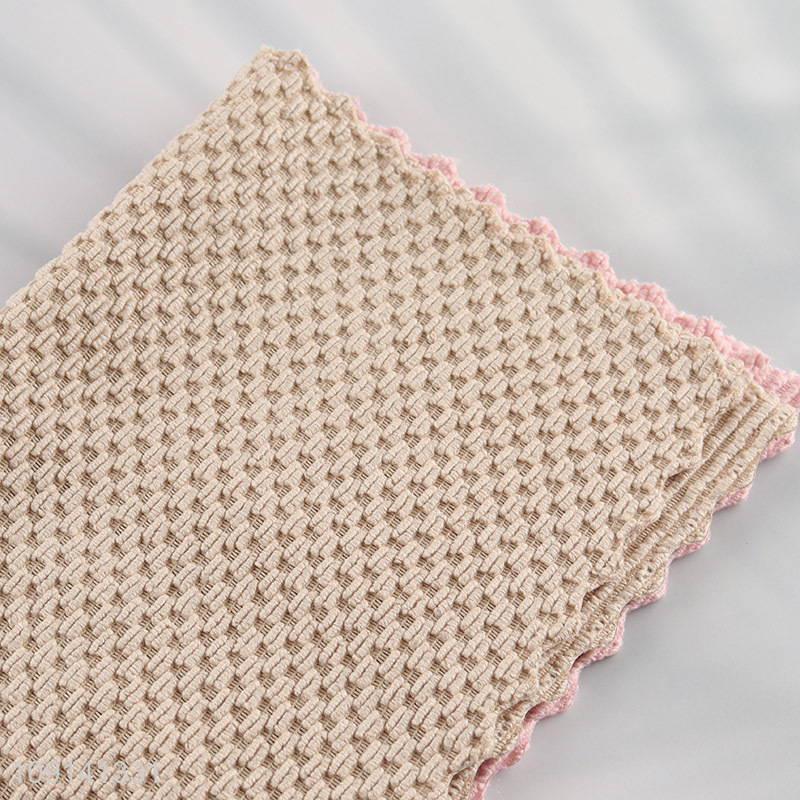 Hot Selling 2PCS Microfiber Dish Cloths Quick Drying Cleaning Towels