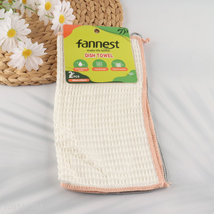 High Quality 2PCS Microfiber Cleaning Towels Ultra Absorbent Cleaning Rags