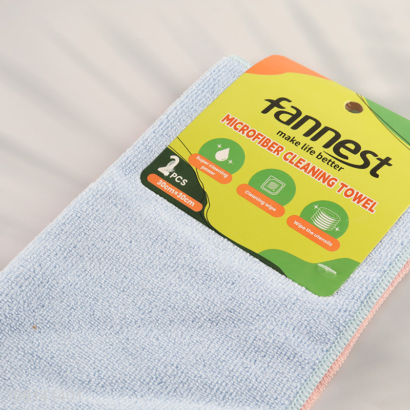 Hot Selling 2PCS Microfiber Dish Cloths Super Absorbent Cleaning Towels